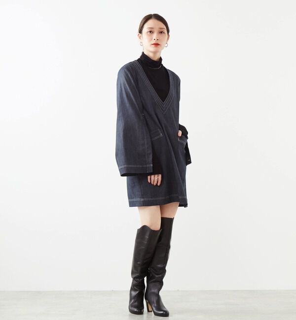 Soffitto「Vネックミニワンピース」|ワンピース|