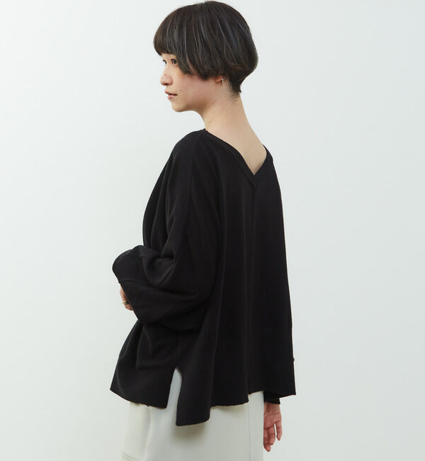 Soffitto「【nota della mano sinistra（ノータ デラ マノ シニストラ）】ドルマン2wayニットトップス」|ニット・セーター|