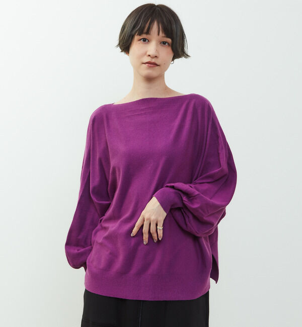 Soffitto「【nota della mano sinistra（ノータ デラ マノ シニストラ）】ドルマン2wayニットトップス」|ニット・セーター|