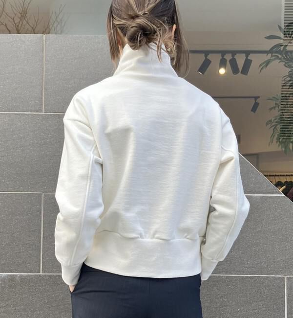 A_「【A＿/エース】ハイネックギャザーロゴ刺繍入りロングスリーブ」|スウェット・ジャージ|