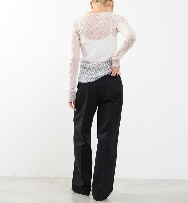 SOFFITTO「【A_/エース】ストレッチレースプルオーバー」|Tシャツ・カットソー|