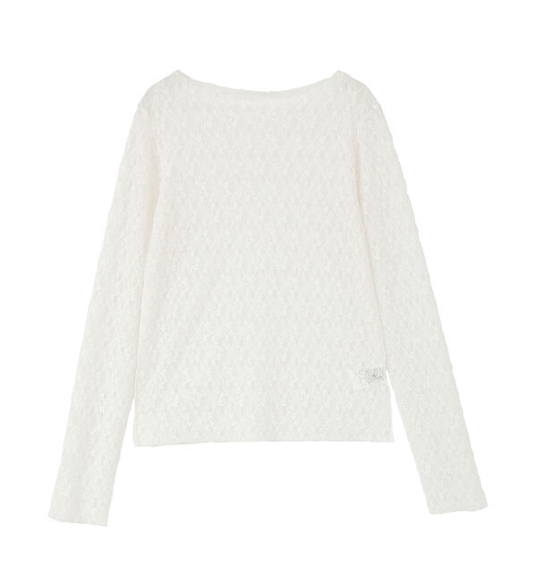 SOFFITTO「【A_/エース】ストレッチレースプルオーバー」|Tシャツ・カットソー|