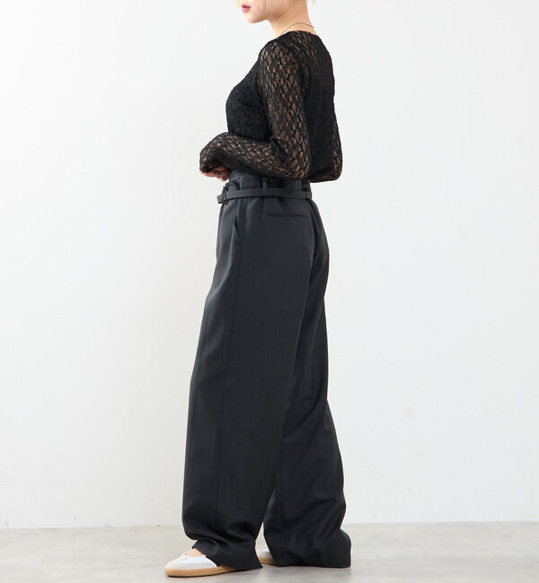 SOFFITTO「【A_/エース】ストレッチレースプルオーバー」|Tシャツ・カットソー|