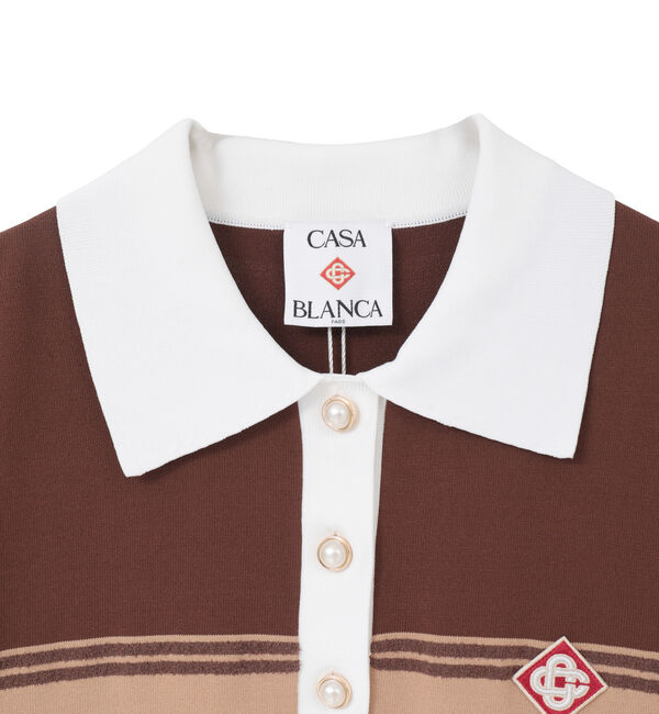 casablanca ポロシャツ　カサブランカ Casablanca/カサブランカ】Stripe Polo Shirt（SOFFITTO）｜ルミネの