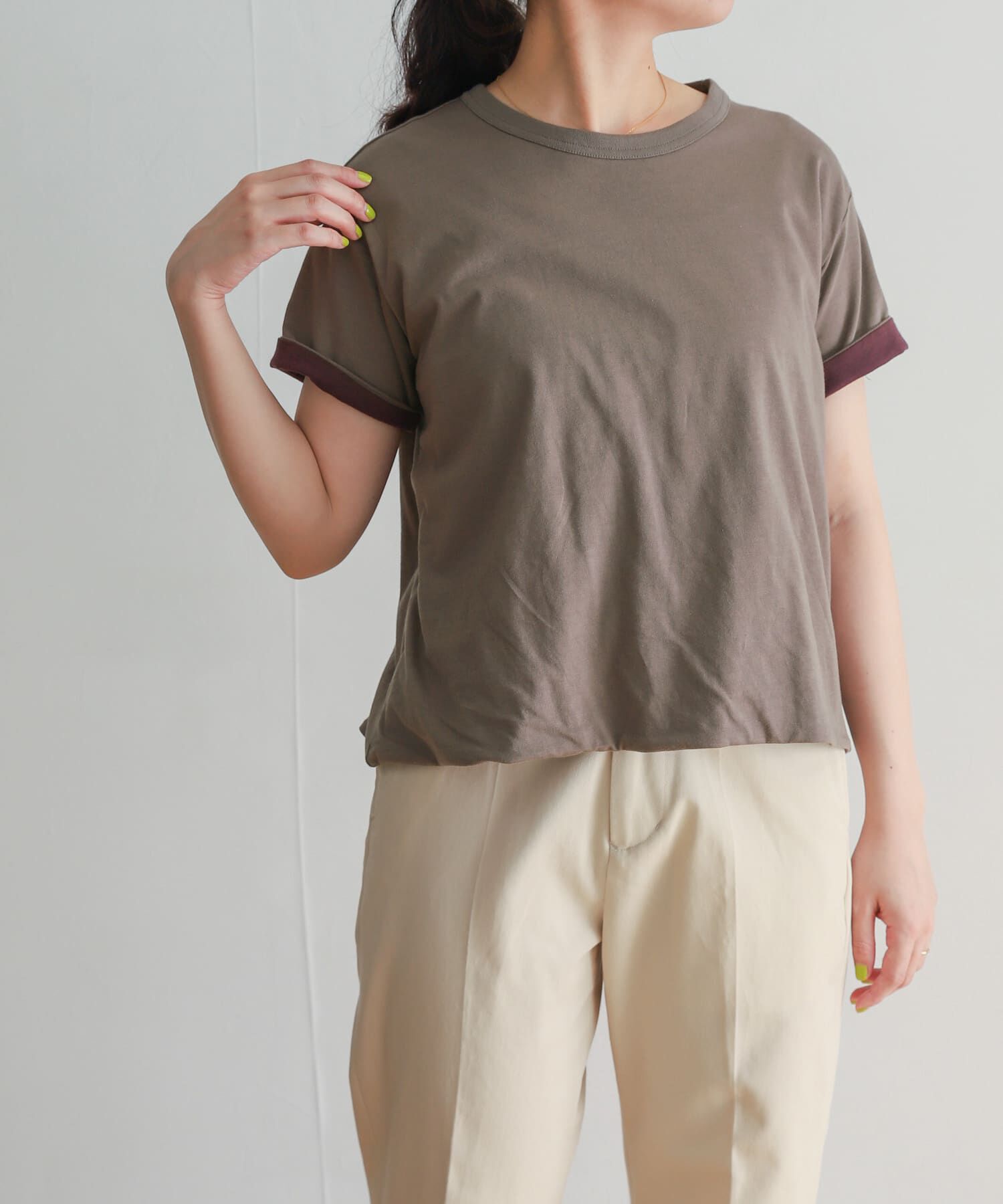 URBAN RESEARCH DOORS「mizuiro ind　reversible t-shirts」|Tシャツ・カットソー|