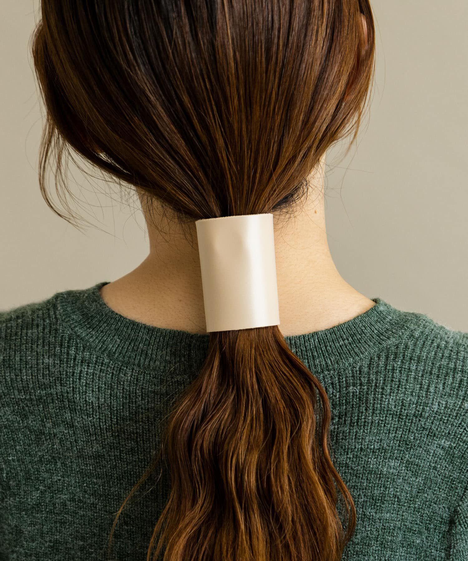 SMELLY「フェイクレザーヘアカフセット」|ヘアゴム・シュシュ|