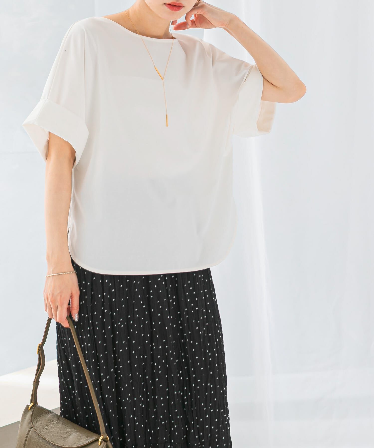 URBAN RESEARCH ROSSO「UVカットデザインスリーブプルオーバー」|Tシャツ・カットソー|