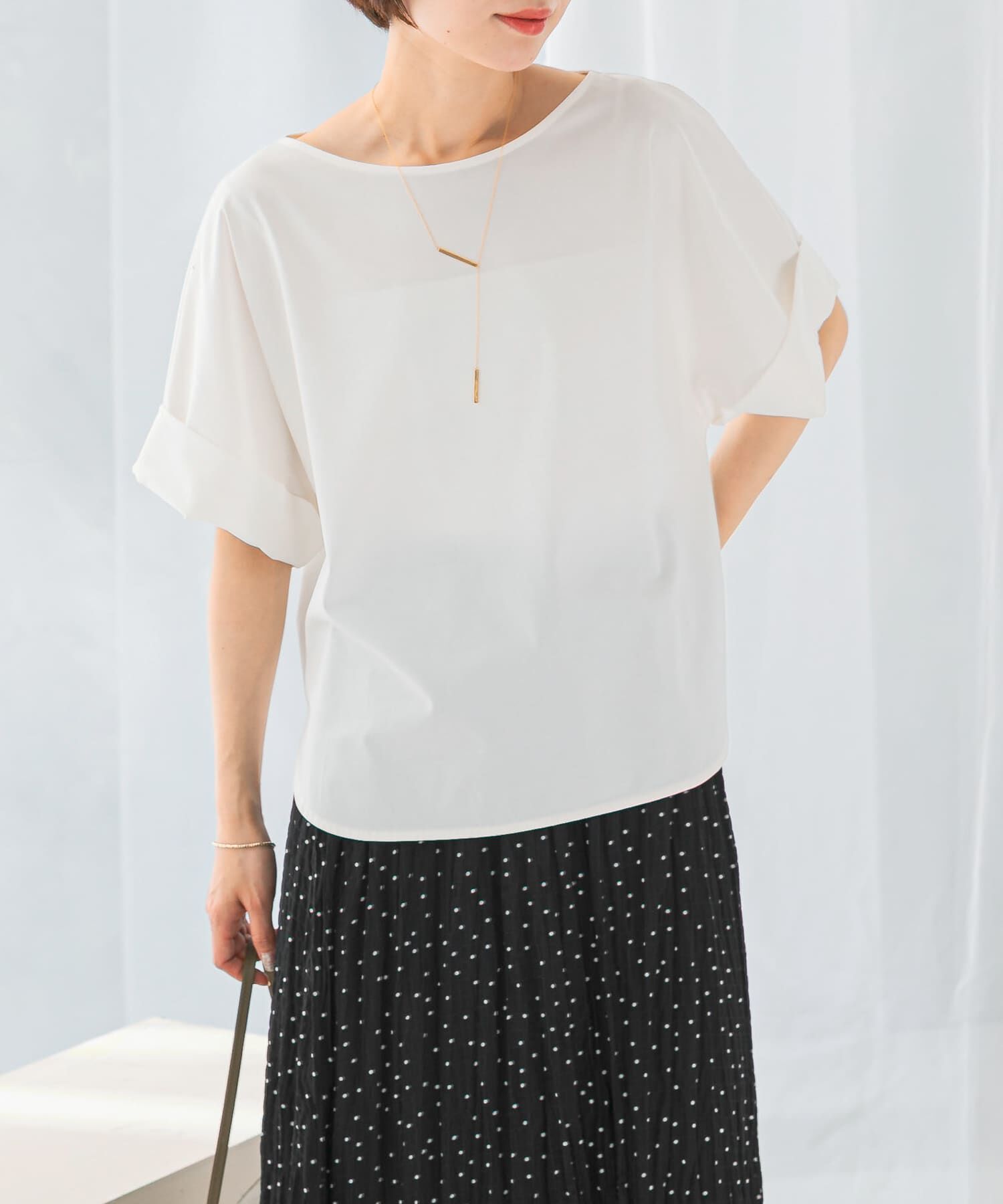 URBAN RESEARCH ROSSO「UVカットデザインスリーブプルオーバー」|Tシャツ・カットソー|