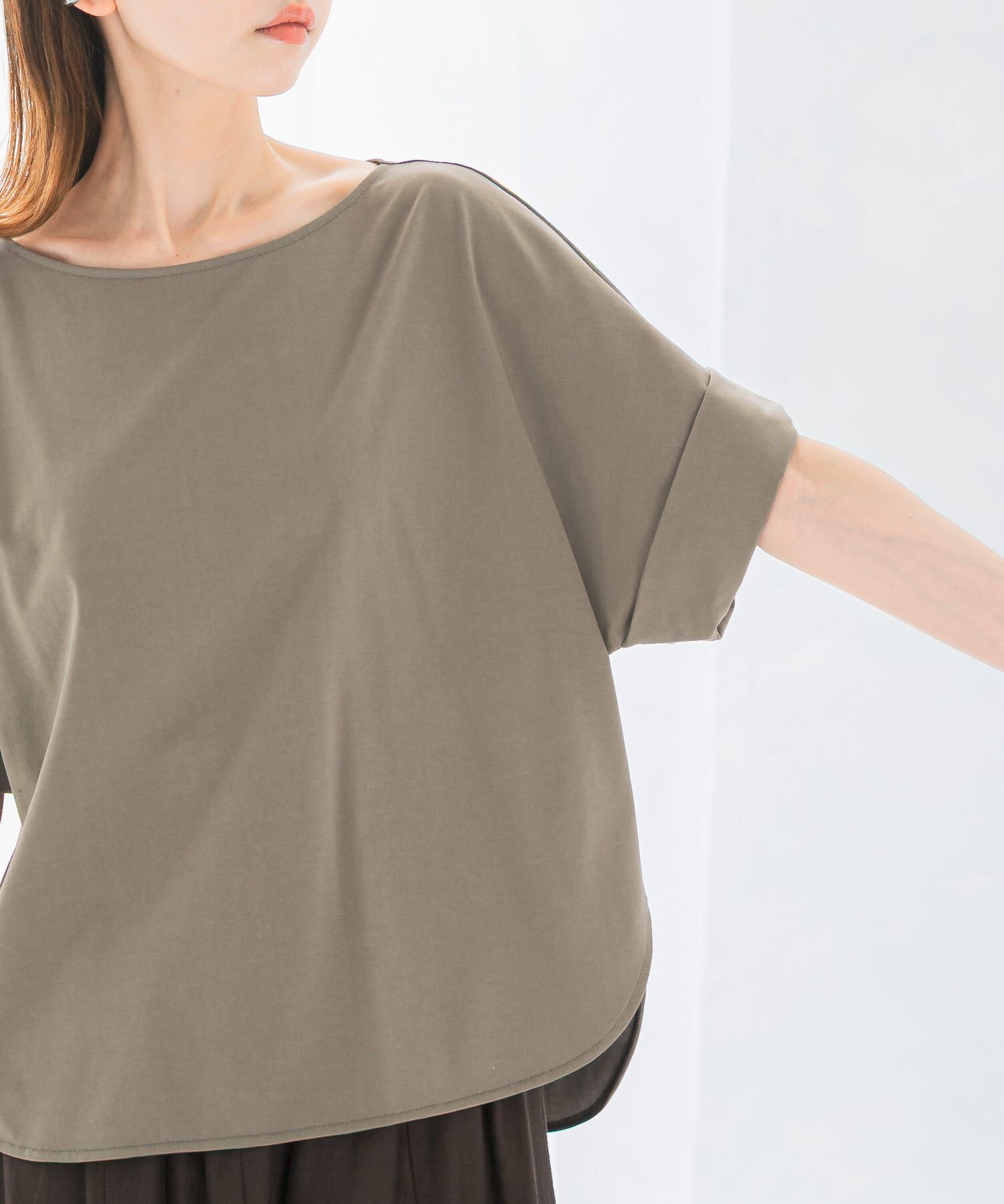 URBAN RESEARCH ROSSO「UVカットデザインスリーブプルオーバー」|Tシャツ・カットソー|