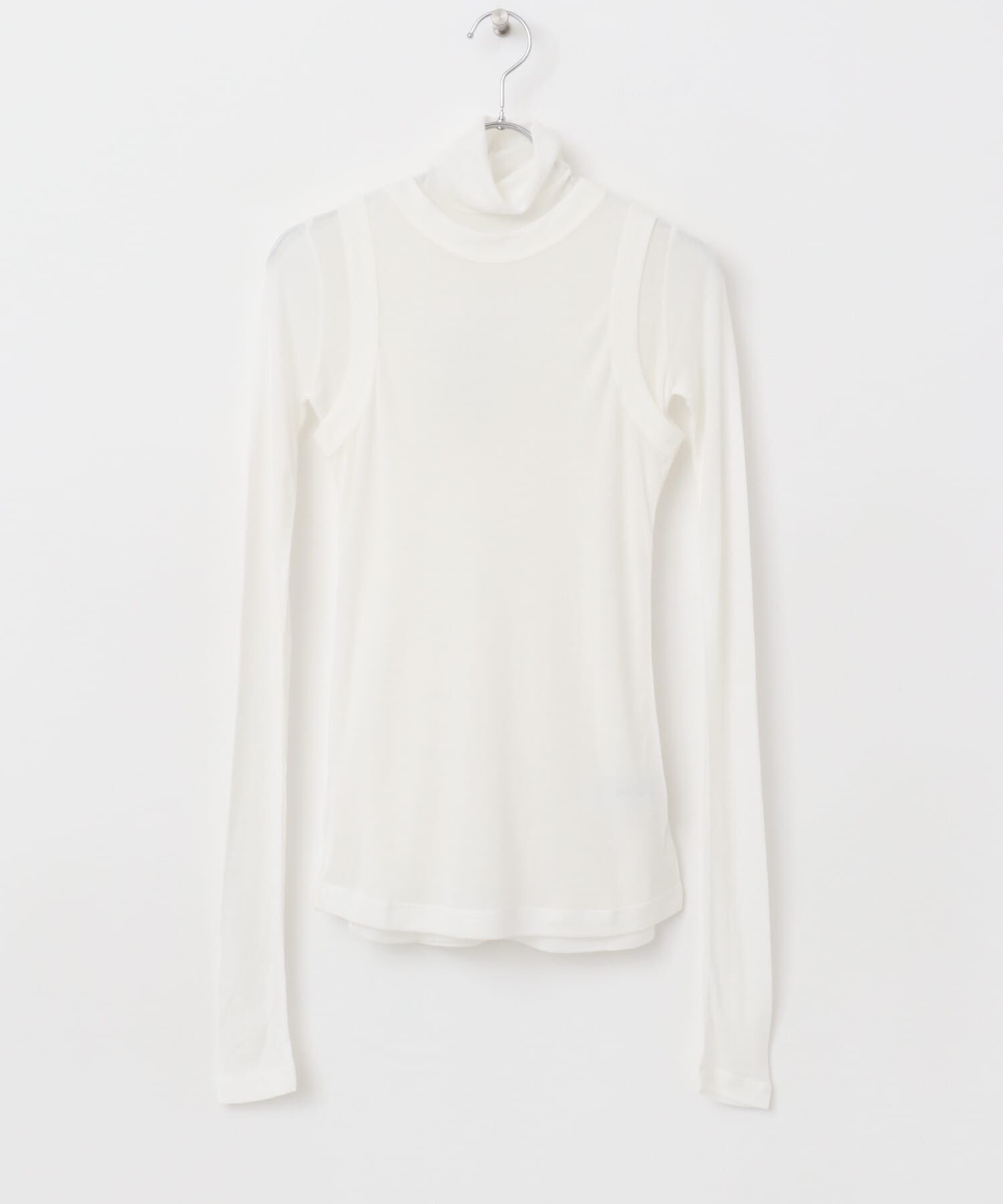 URBAN RESEARCH ROSSO「le　WOOL LAYERD TURTLE-NECK TOP」|Tシャツ・カットソー|
