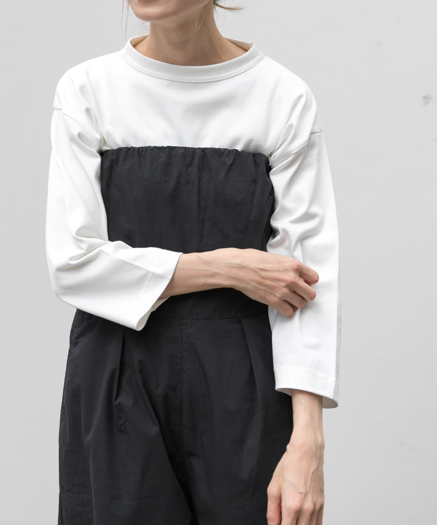 URBAN RESEARCH DOORS「FORK&SPOON　ボトルネック8分袖Tシャツ」|Tシャツ・カットソー|