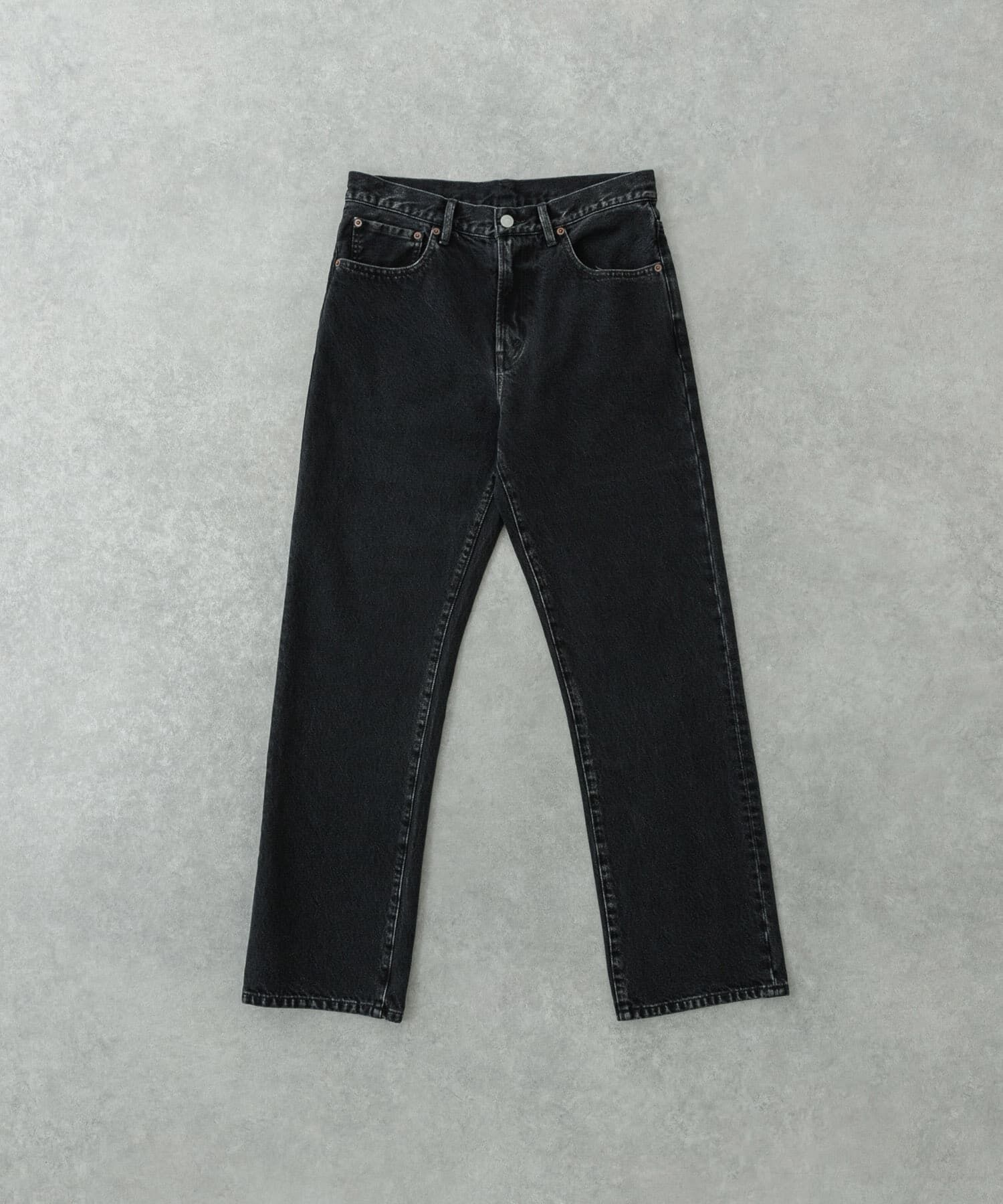 URBAN RESEARCH「13.5oz DENIM STRAIGHT PANTS」|デニム|ブラック