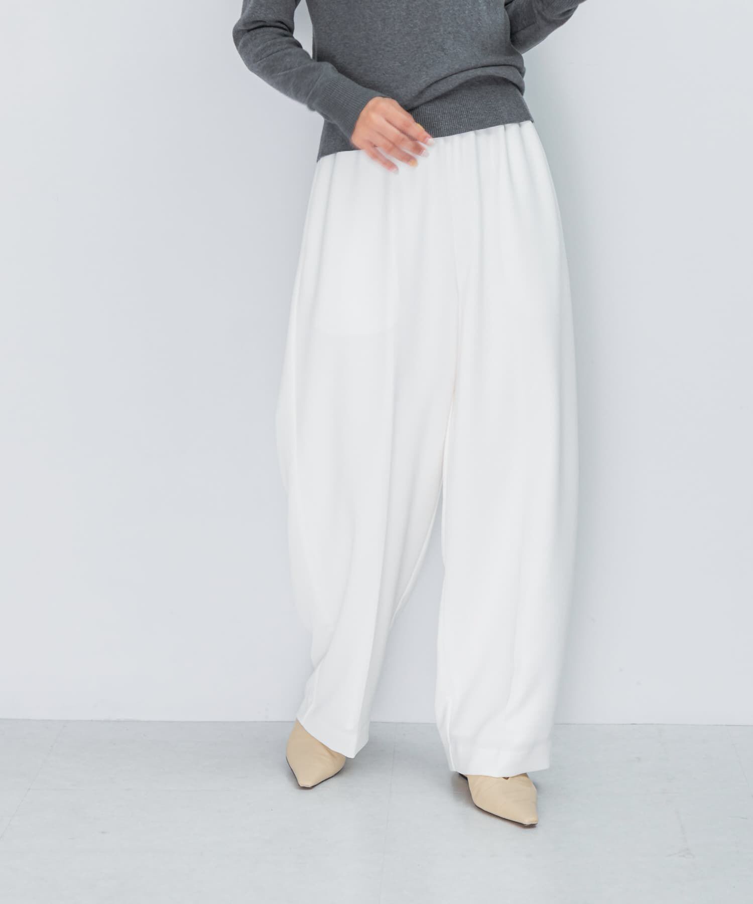 URBAN RESEARCH ROSSO「ELENDEEK　GEORGETTE RELAX PANTS」|その他|オフホワイト