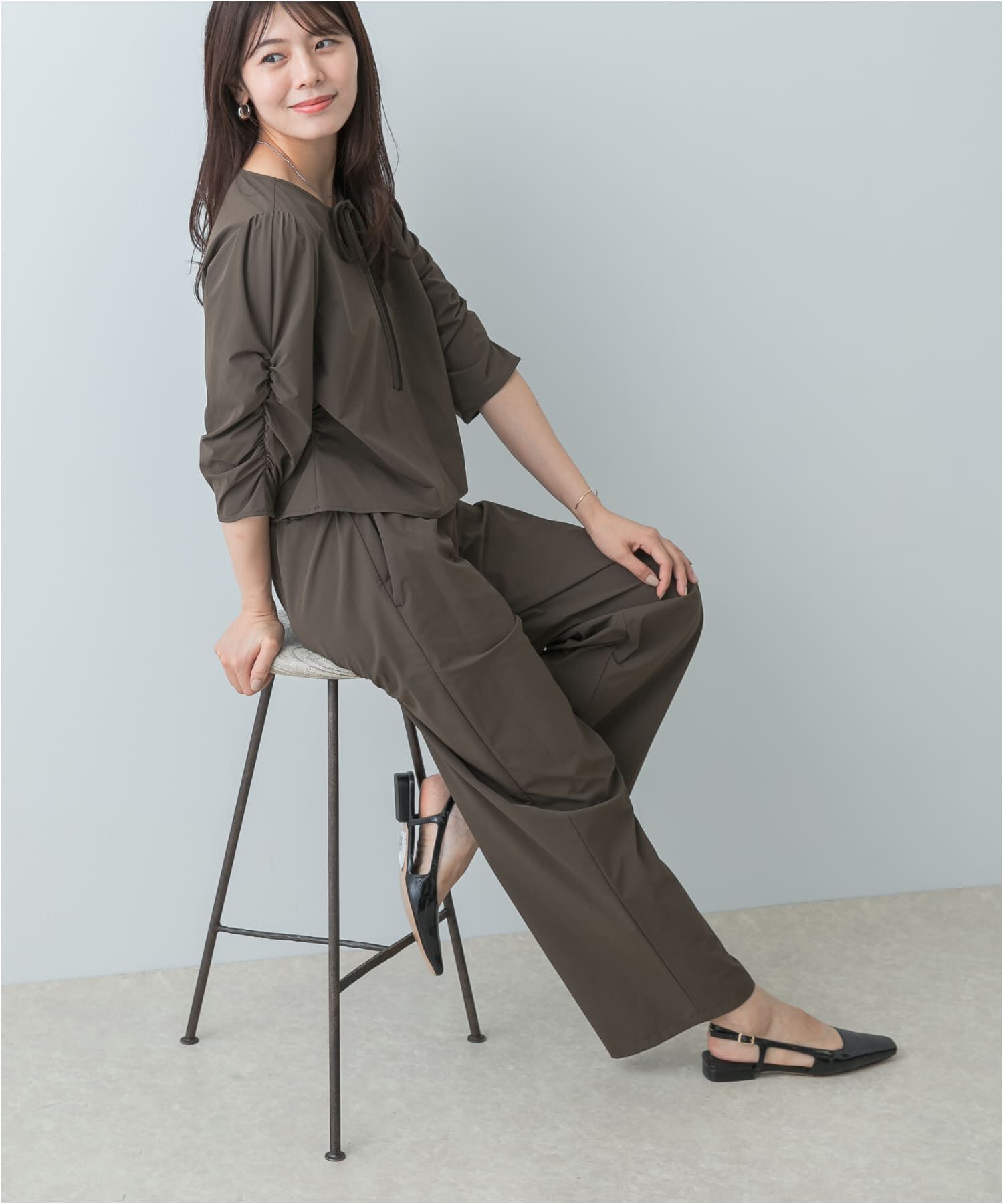 URBAN RESEARCH ROSSO「F by ROSSO　撥水ストレッチブラウス+イージーパンツ」|その他|