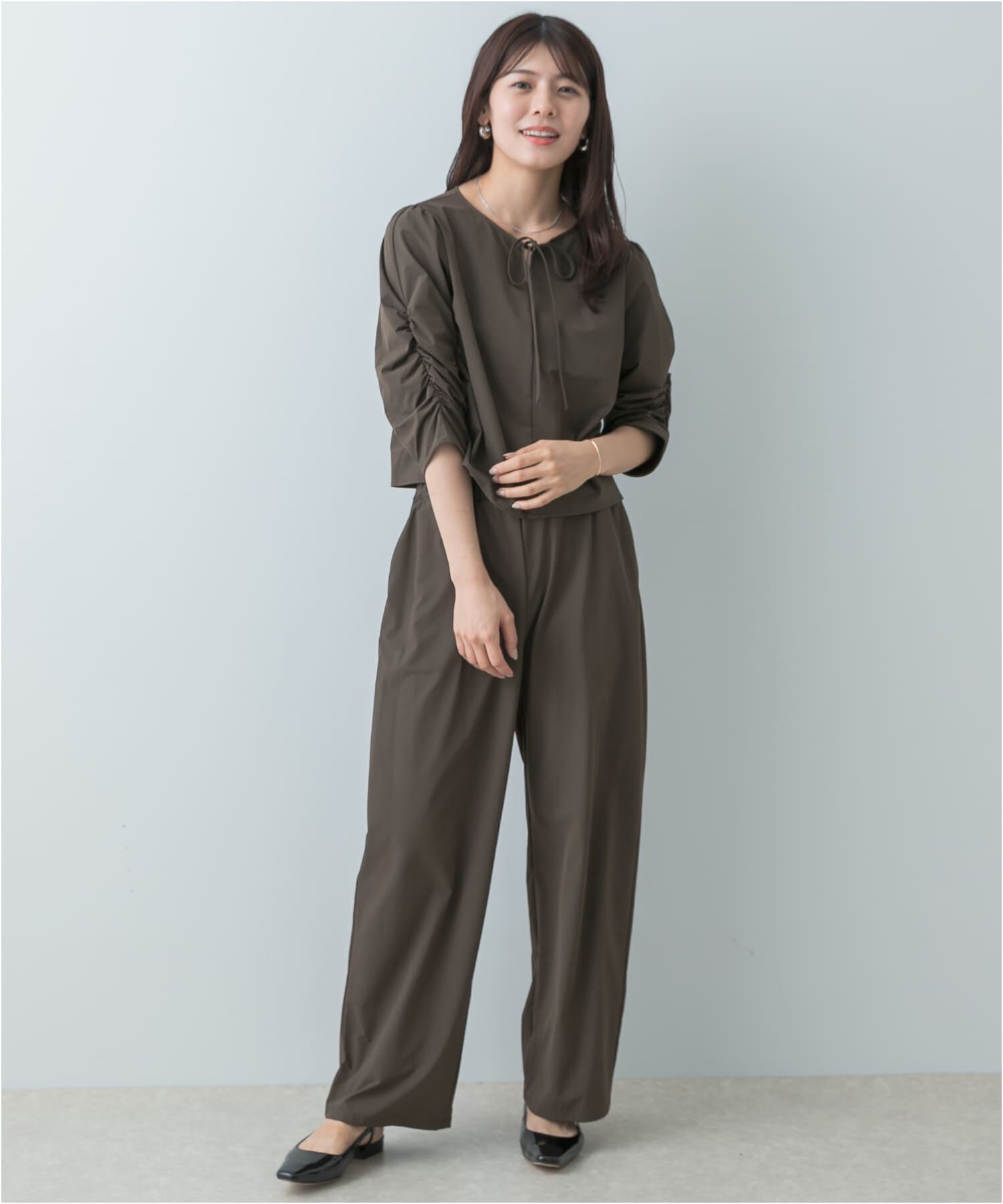 URBAN RESEARCH ROSSO「F by ROSSO　撥水ストレッチブラウス+イージーパンツ」|その他|