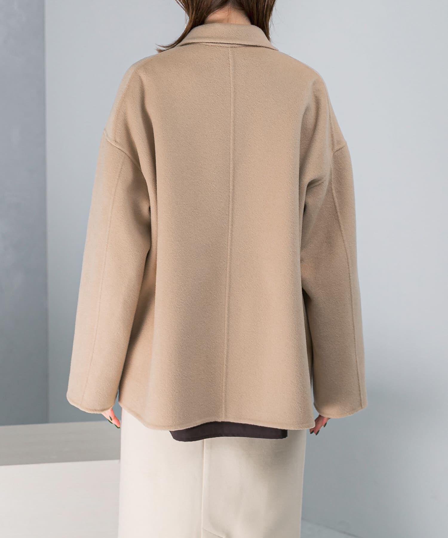 URBAN RESEARCH ROSSO「リバージャコット」|ノーカラーコート|