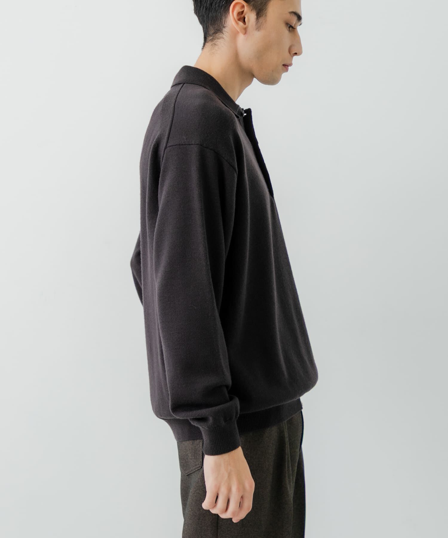 URBAN RESEARCH「CASH FEEL W/MID ニットポロ」|ニット・セーター|