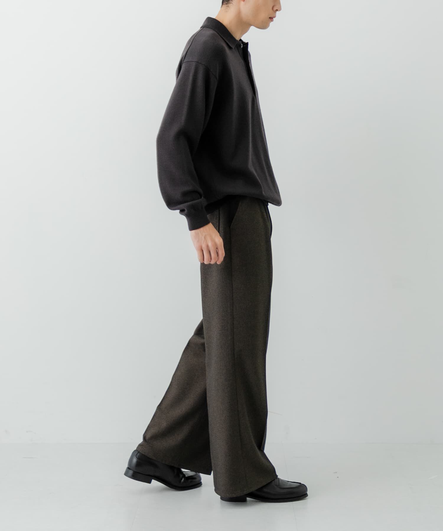 URBAN RESEARCH「CASH FEEL W/MID ニットポロ」|ニット・セーター|