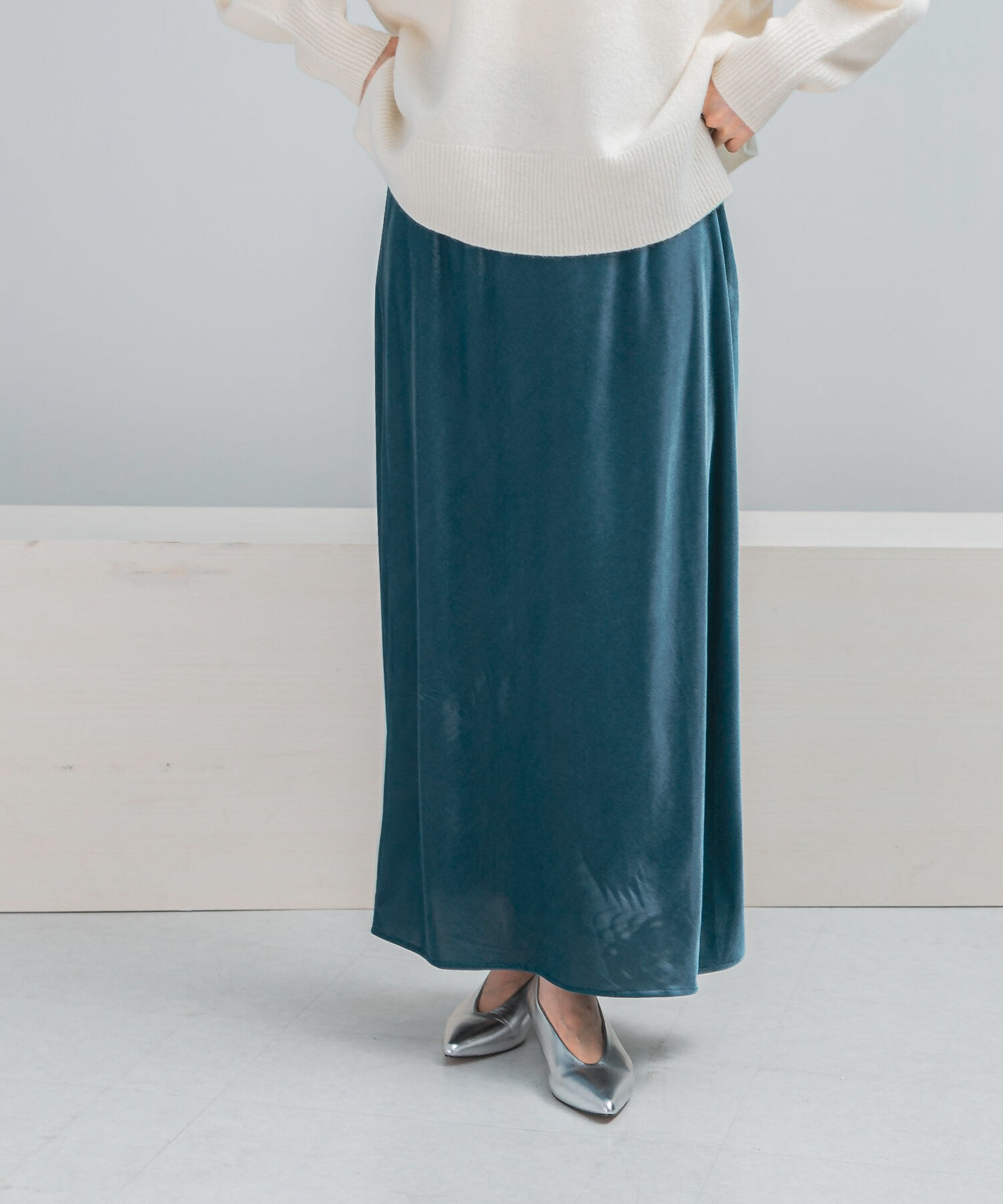 URBAN RESEARCH ROSSO「ベロアロングスカート」|スカート|
