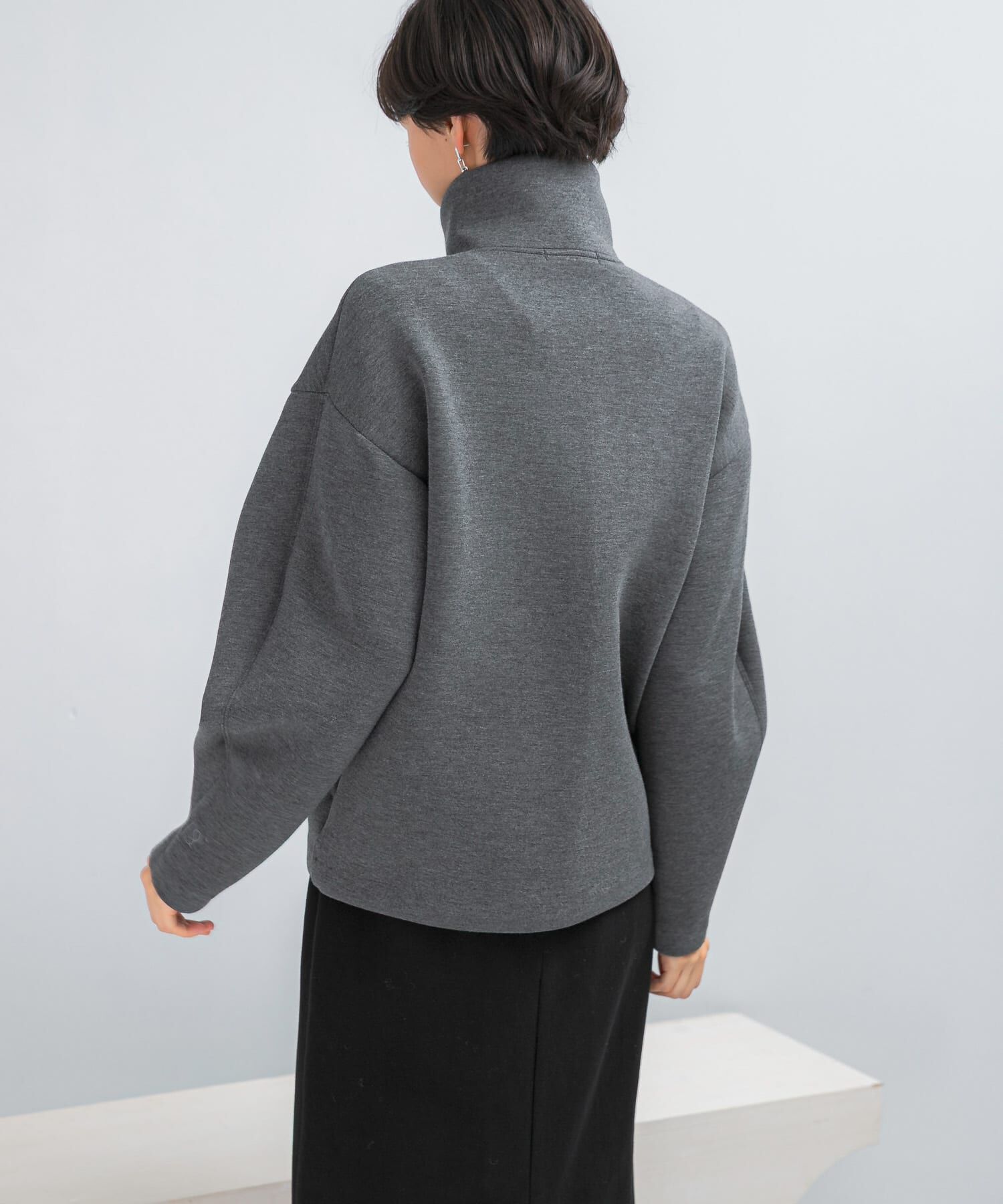 URBAN RESEARCH ROSSO「『WEB限定』刺繍スタンドダンボールブルゾン」|ノーカラーコート|