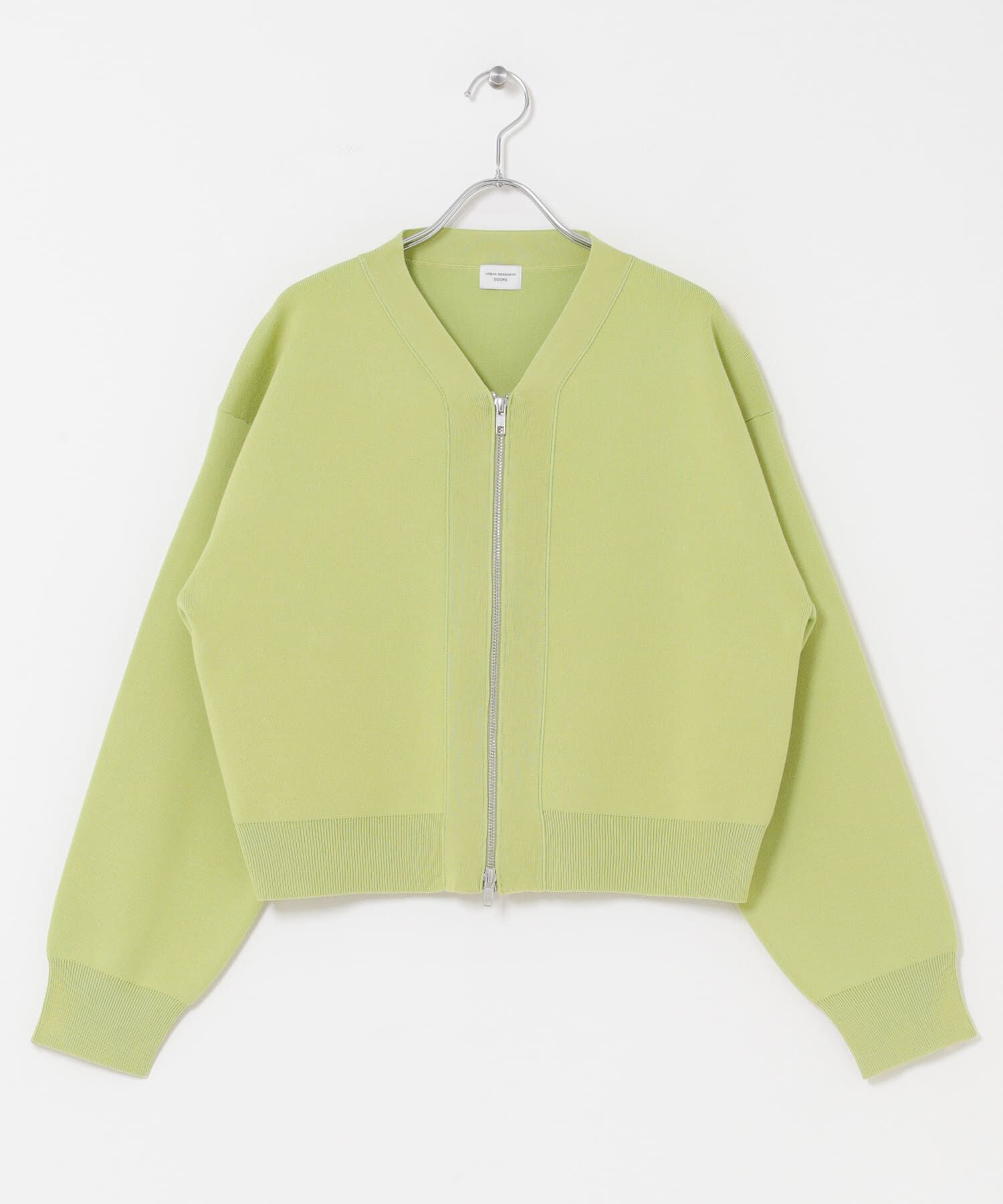 URBAN RESEARCH DOORS「『仁村紗和さん着用』『UR TECH Renew Knit』VネックZIPカーディガン」|カーディガン|