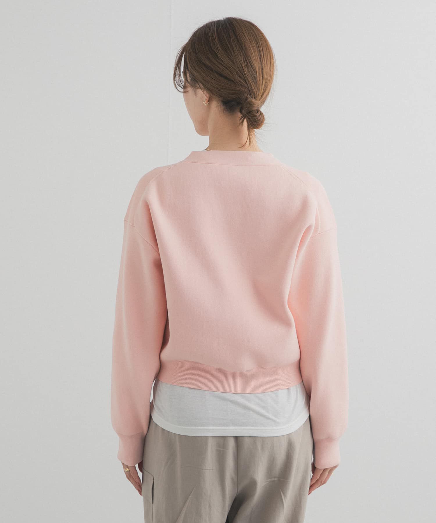 URBAN RESEARCH DOORS「『仁村紗和さん着用』『UR TECH Renew Knit』VネックZIPカーディガン」|カーディガン|