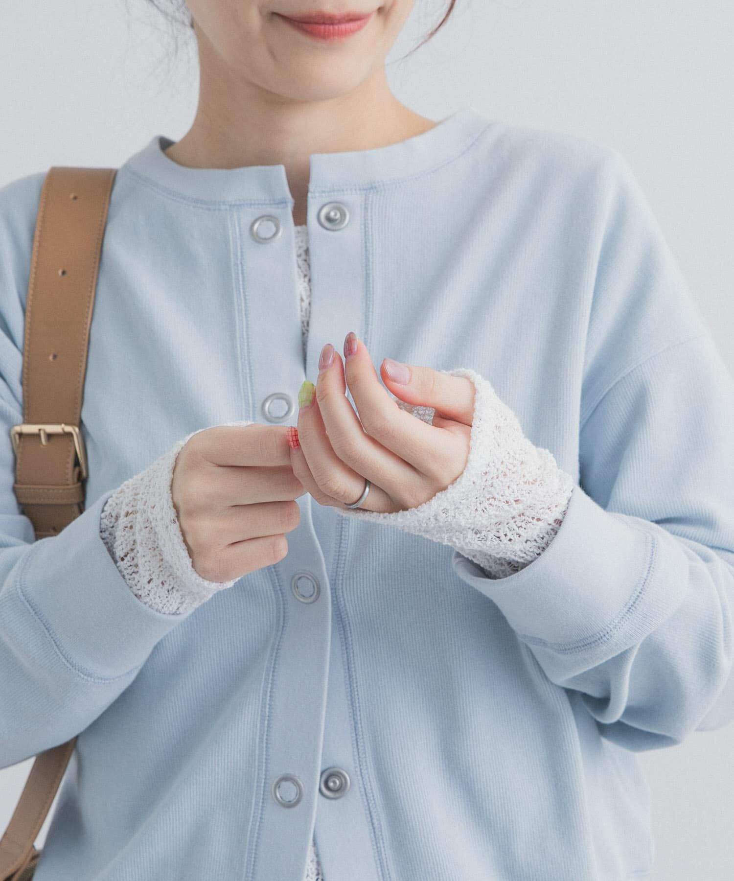 URBAN RESEARCH DOORS「カーリーラッセルレースロングスリーブTシャツ」|Tシャツ・カットソー|