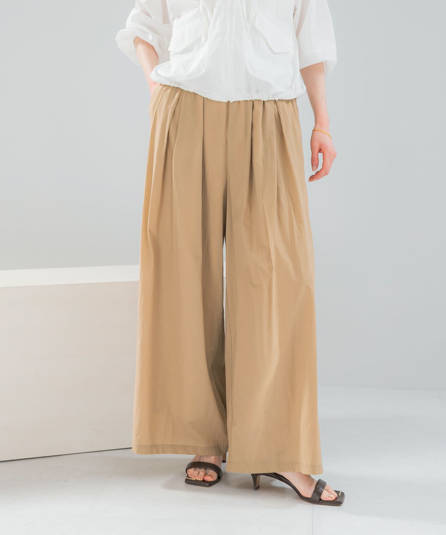 URBAN RESEARCH ROSSO「ライトタックイージーワイドパンツ」|その他|