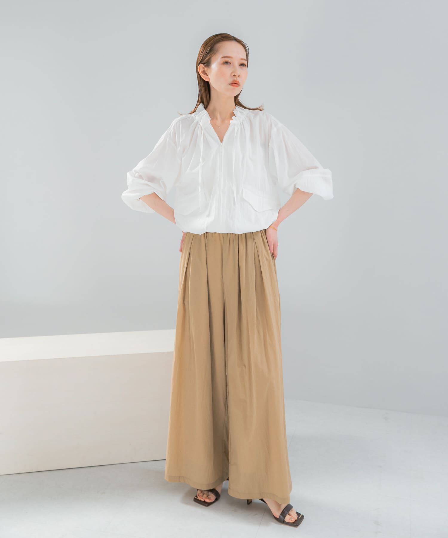 URBAN RESEARCH ROSSO「ライトタックイージーワイドパンツ」|その他|