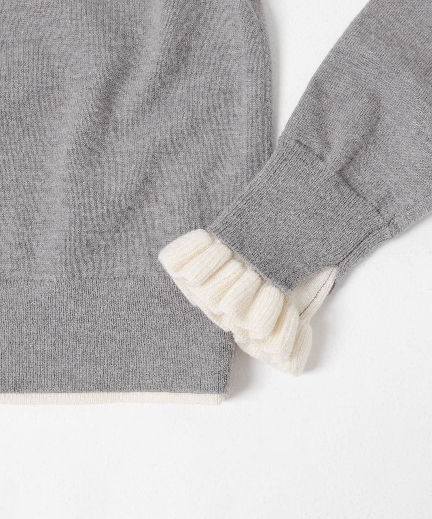 Sonny Label 「配色フリルニットカーディガン」|カーディガン|