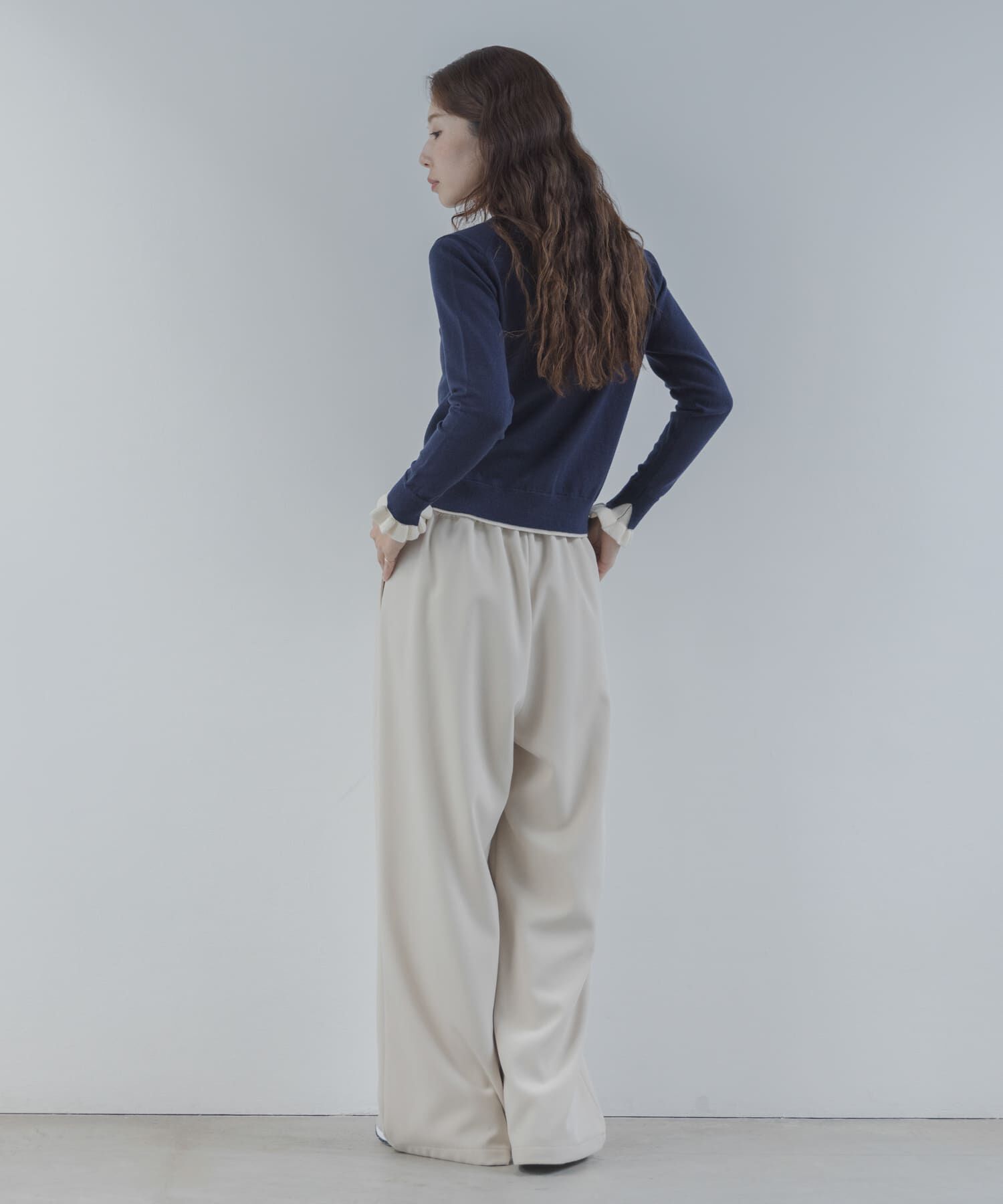 Sonny Label 「配色フリルニットカーディガン」|カーディガン|