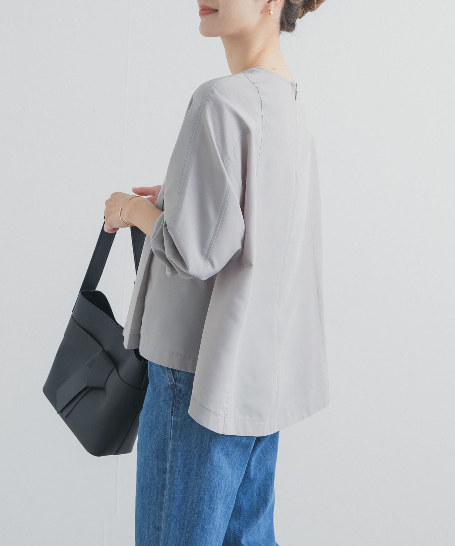 URBAN RESEARCH DOORS「タックフレアペプラムブラウス」|シャツ・ブラウス|