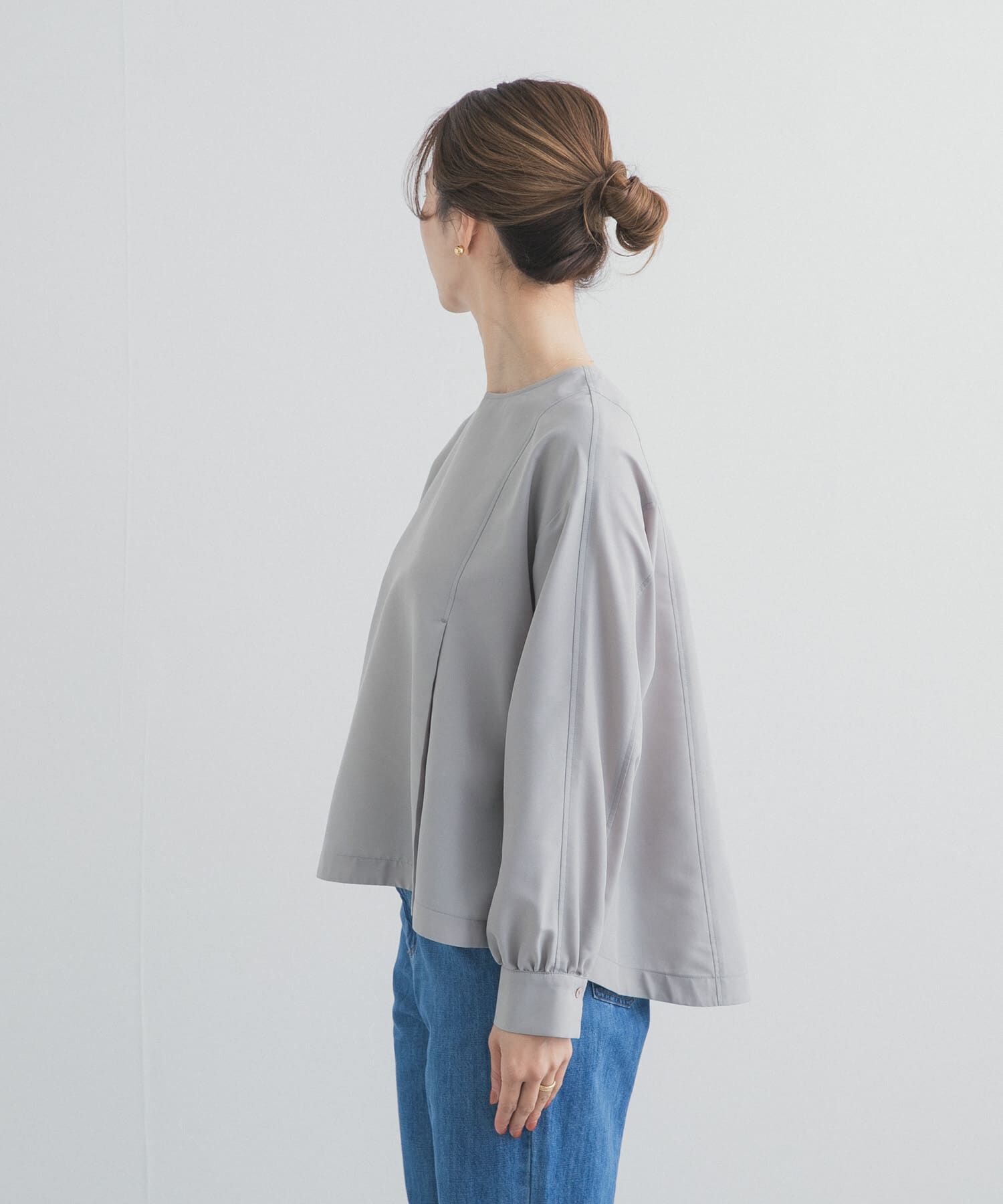 URBAN RESEARCH DOORS「タックフレアペプラムブラウス」|シャツ・ブラウス|