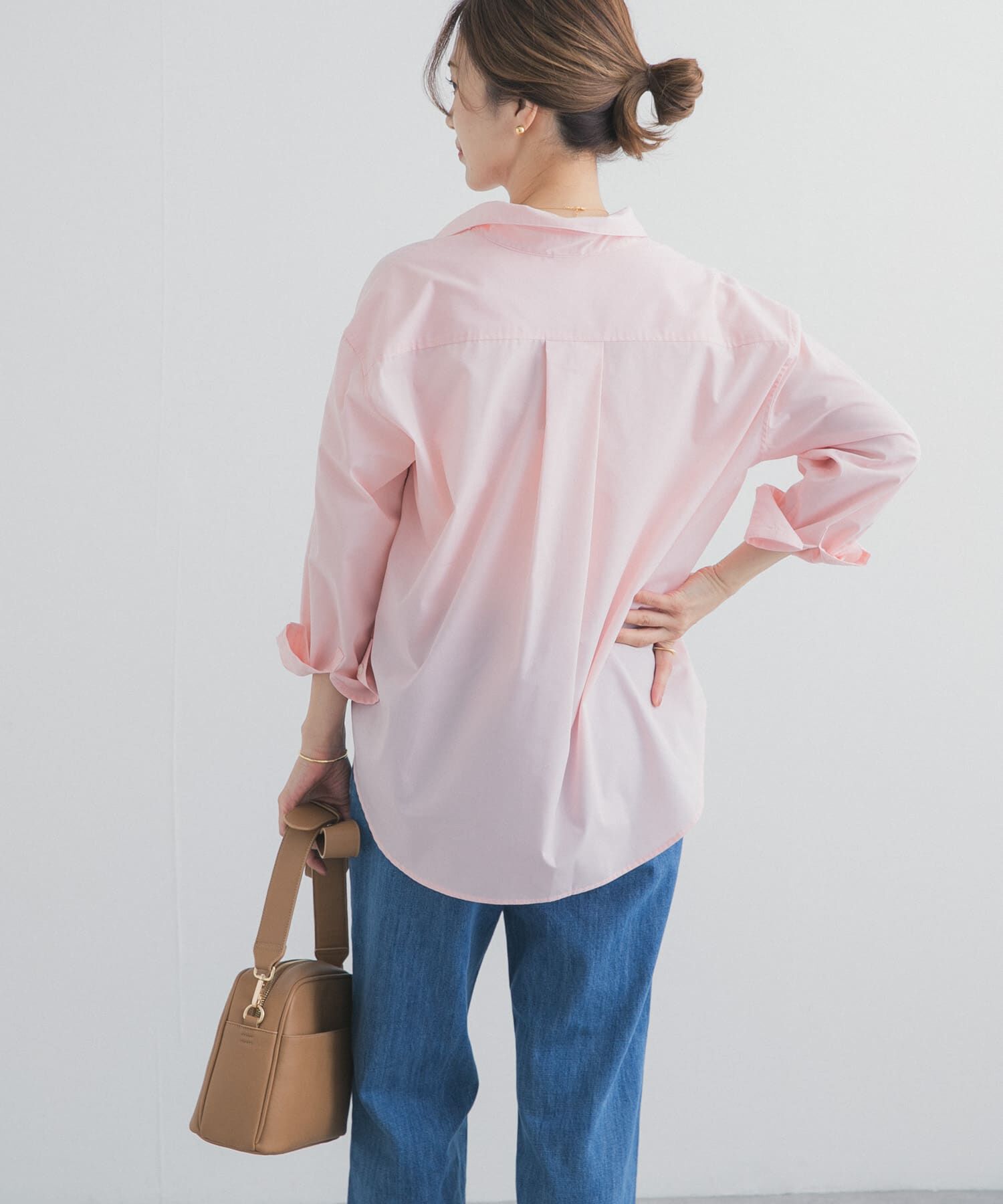 URBAN RESEARCH DOORS「『UR TECH』レギュラーカラーオーバーシャツ」|シャツ・ブラウス|