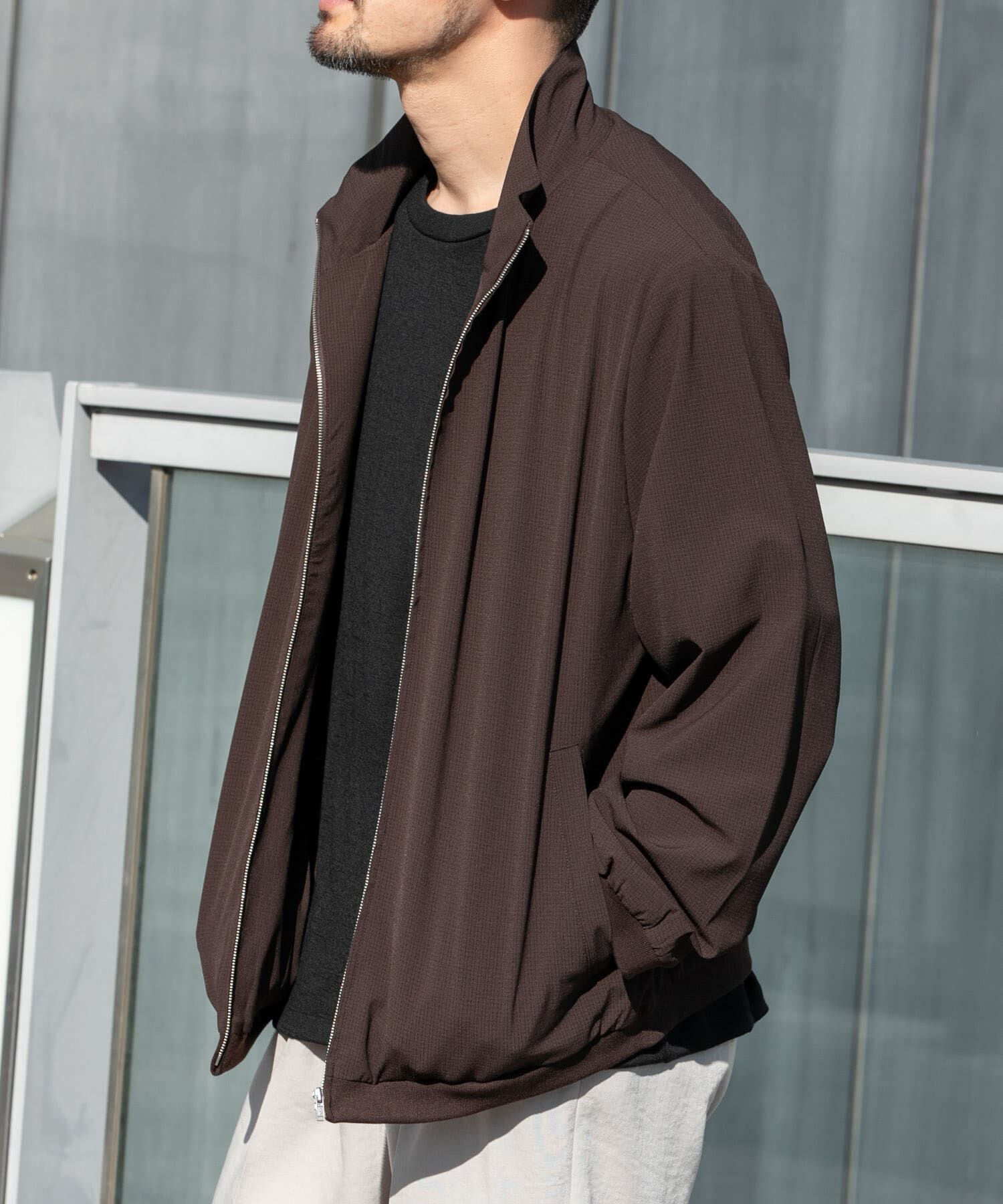 URBAN RESEARCH ROSSO「『WEB限定』『吸水 / 速乾』Air Stretch スタンドブルゾン」|ブルゾン・スタジャン|