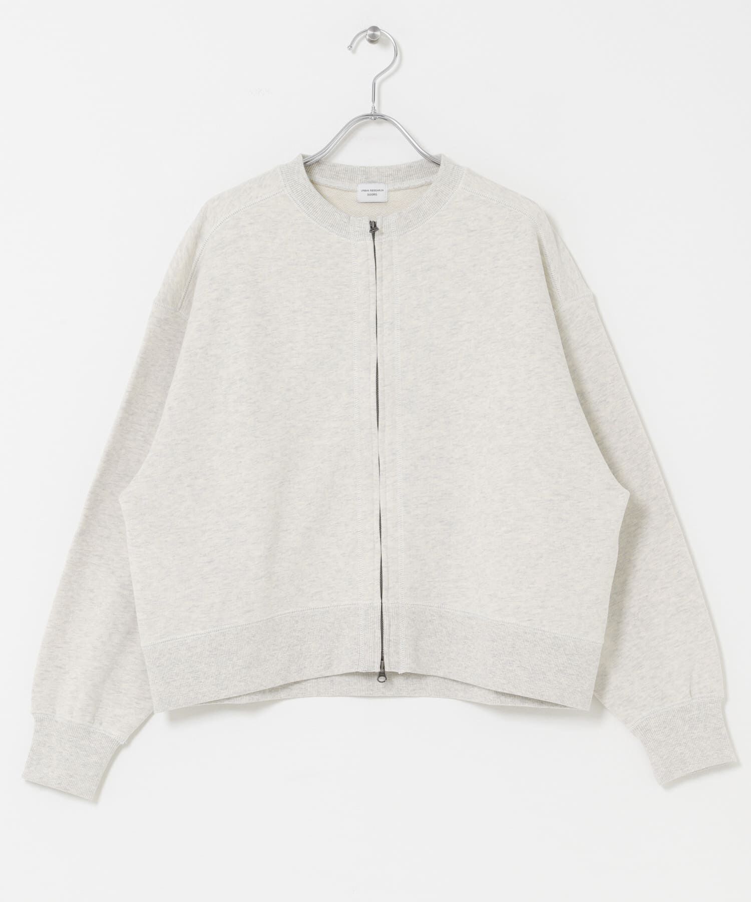 URBAN RESEARCH DOORS「『WEB/一部店舗限定カラー』コットンスウェットジップカーディガン」|カーディガン|