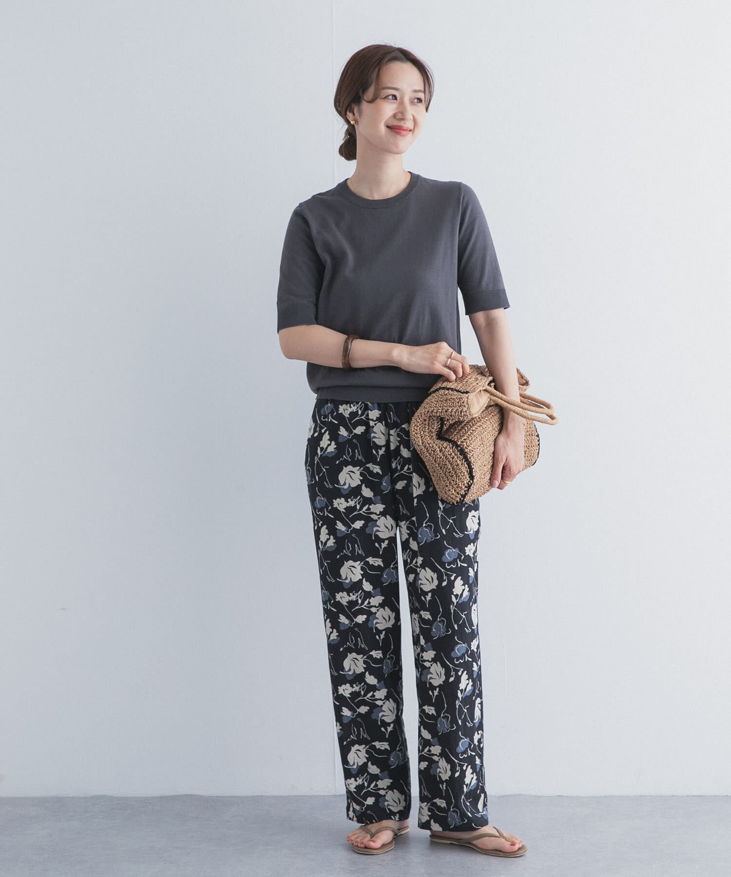 URBAN RESEARCH DOORS「『UR TECH ひやサラクール』コットンハーフスリーブKNIT」|ニット・セーター|