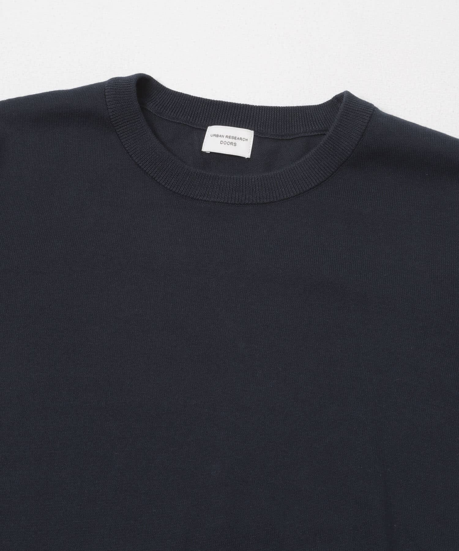 URBAN RESEARCH DOORS「『UR TECH ひやサラクール』コットンハーフスリーブKNIT」|ニット・セーター|