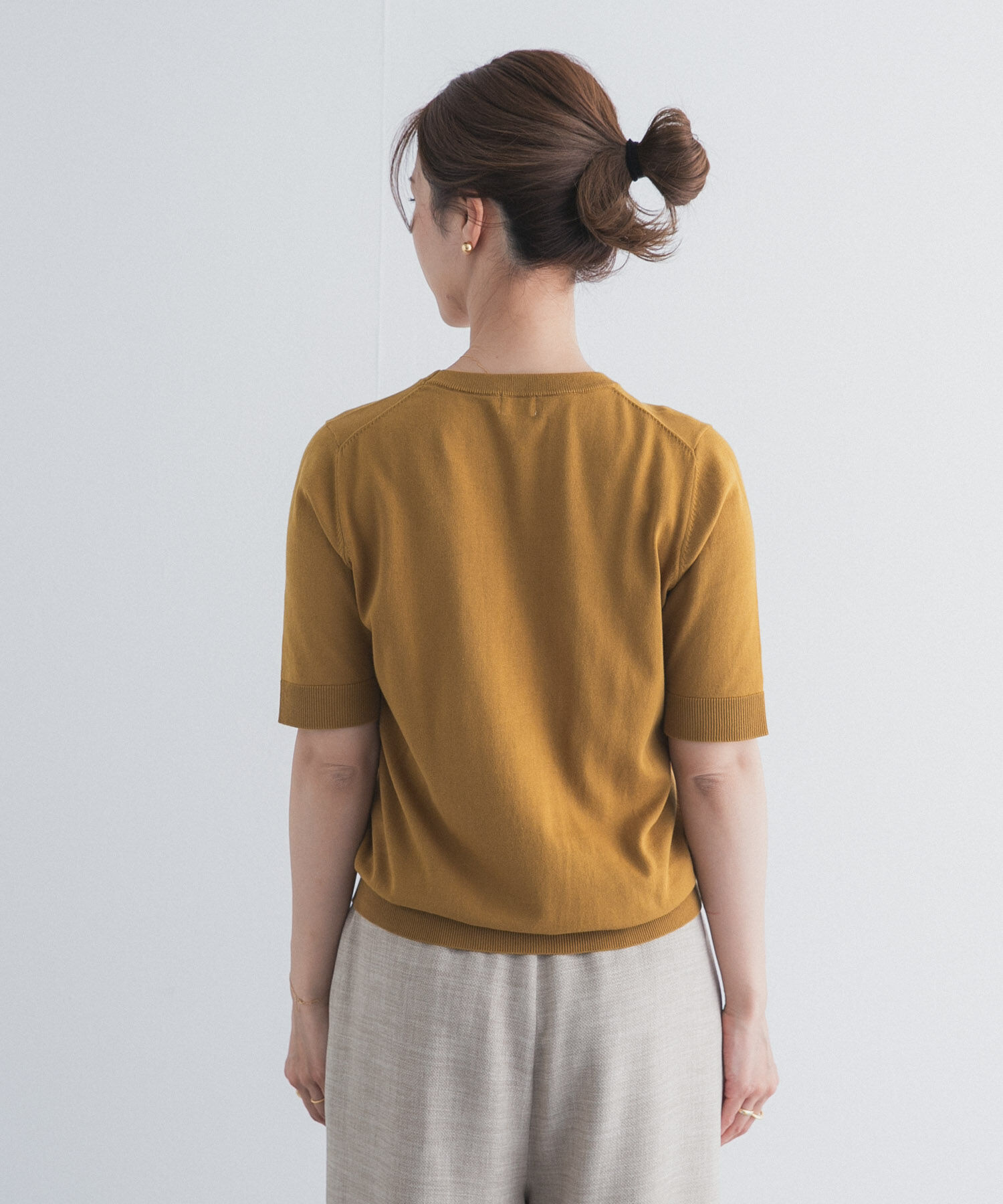 URBAN RESEARCH DOORS「『UR TECH ひやサラクール』コットンハーフスリーブKNIT」|ニット・セーター|