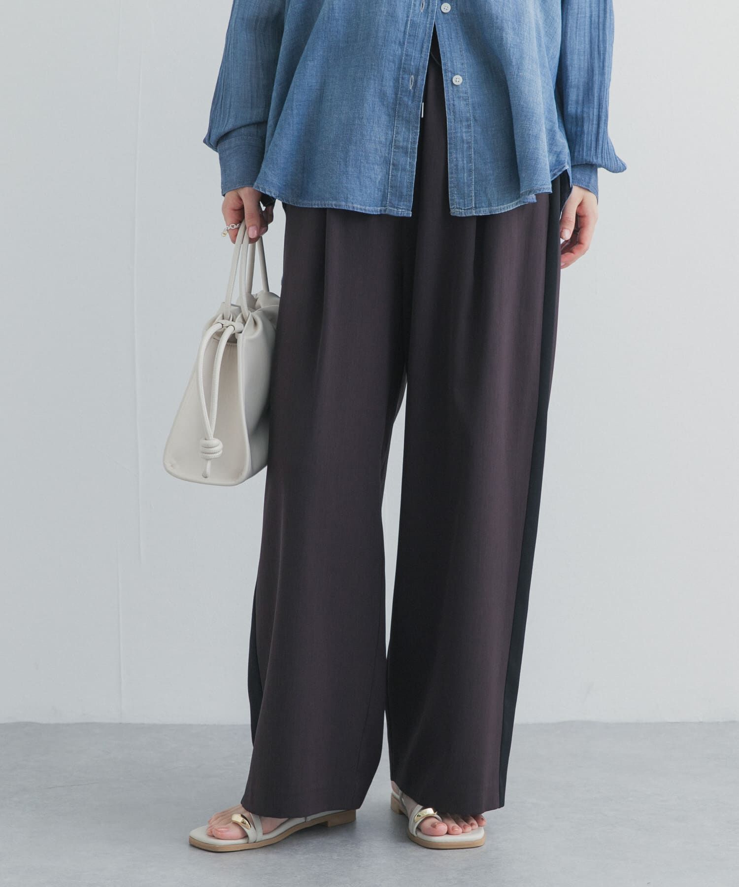 URBAN RESEARCH DOORS「サマーウールMIXラインパンツ」|その他|