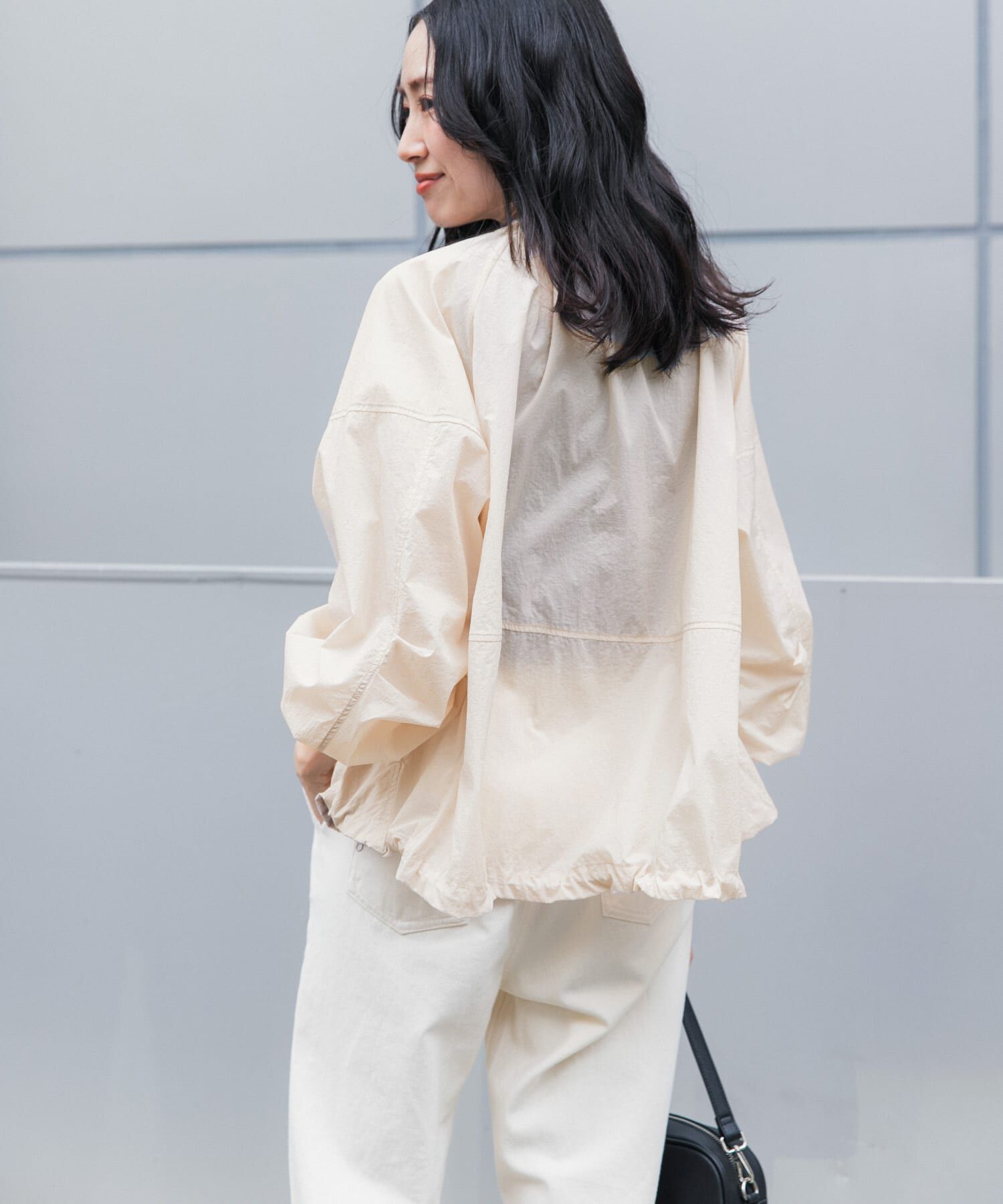 URBAN RESEARCH DOORS「『UR TECH』ポケッタブル撥水ノーカラーブルゾン」|ブルゾン・スタジャン|