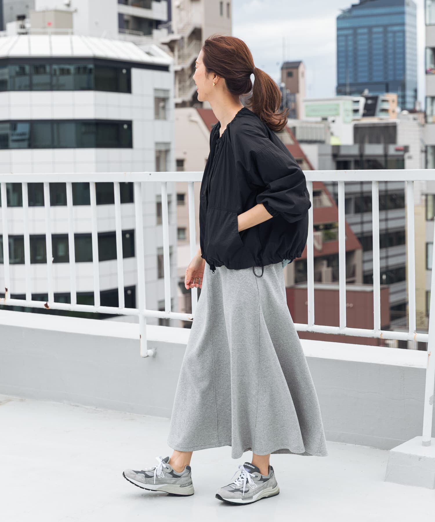 URBAN RESEARCH DOORS「『UR TECH』ポケッタブル撥水ノーカラーブルゾン」|ブルゾン・スタジャン|