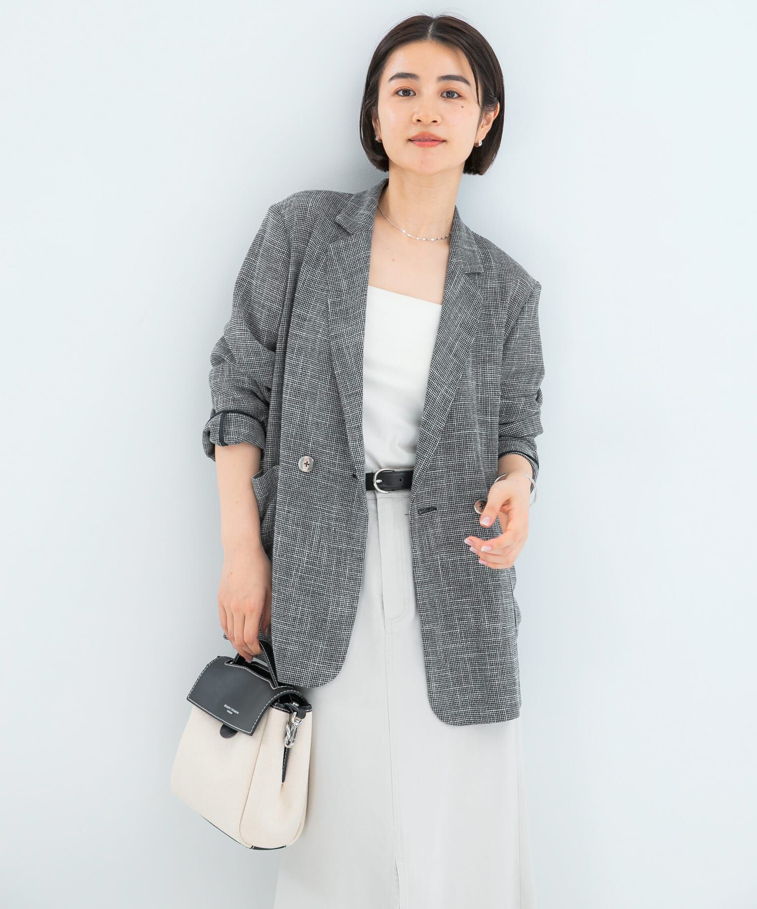 URBAN RESEARCH ROSSO「セミシアーカラミジャケット」|その他|ブラック系その他