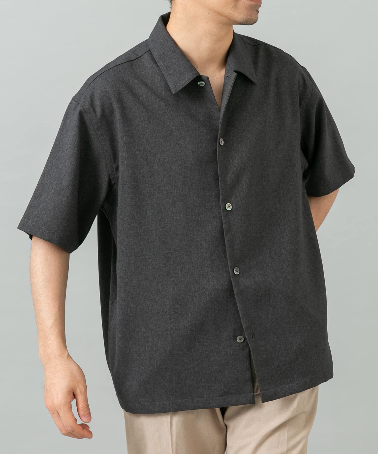 URBAN RESEARCH ROSSO「『セットアップ対応』『防シワ』サマーウール調サイドポケットシャツ」|シャツ・ブラウス|