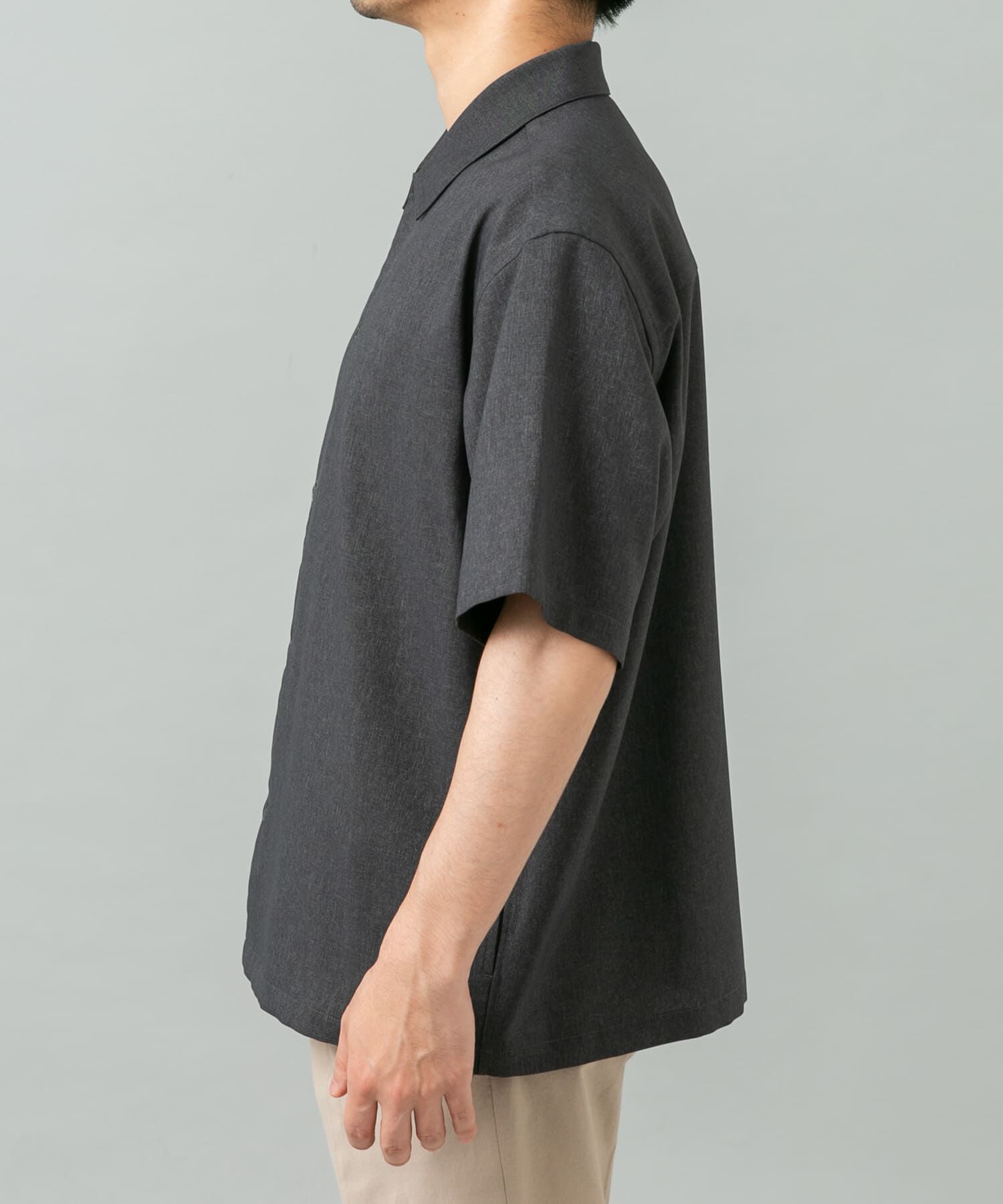 URBAN RESEARCH ROSSO「『セットアップ対応』『防シワ』サマーウール調サイドポケットシャツ」|シャツ・ブラウス|