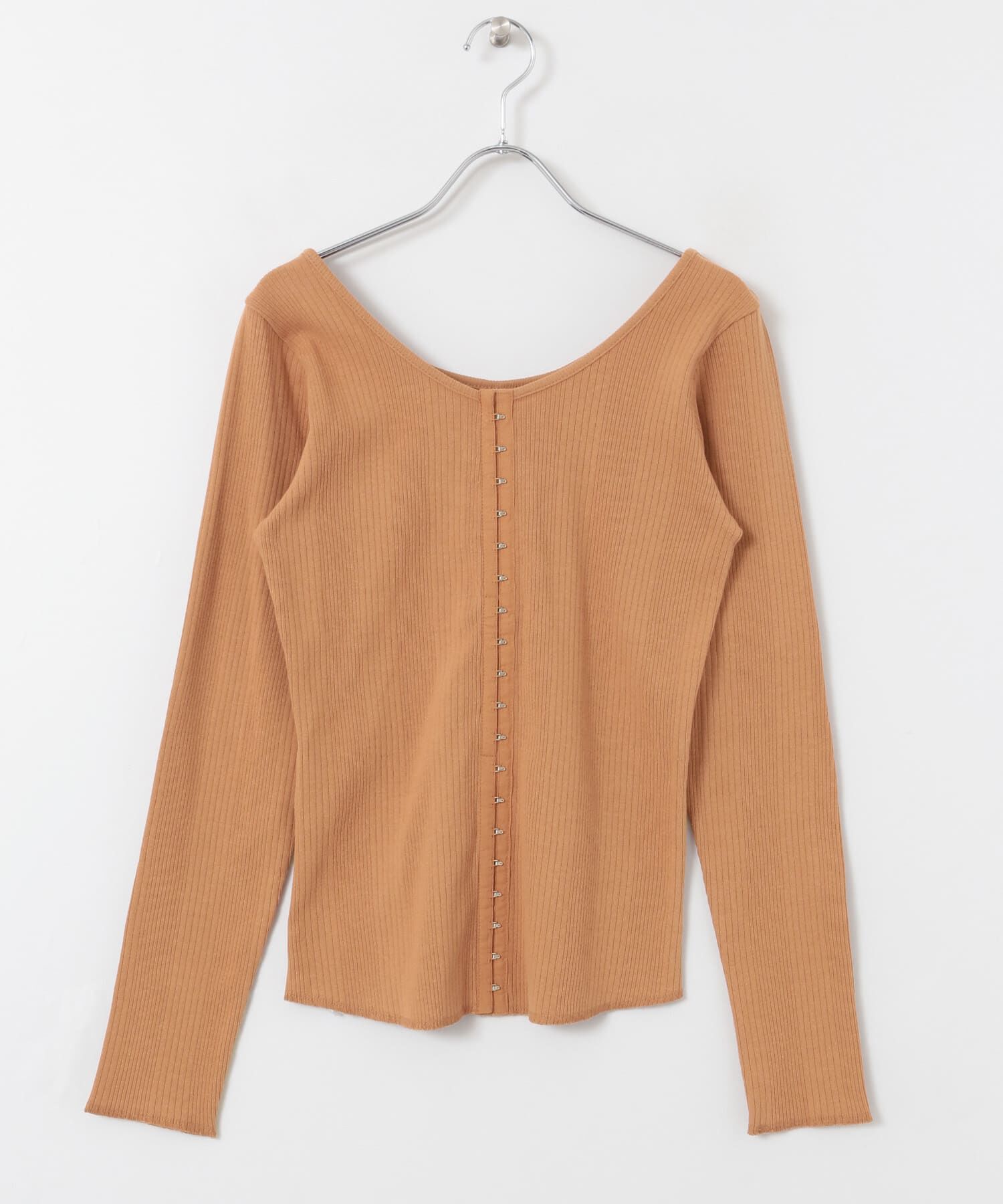  「フロントホックデザインカットソー」|Tシャツ・カットソー|