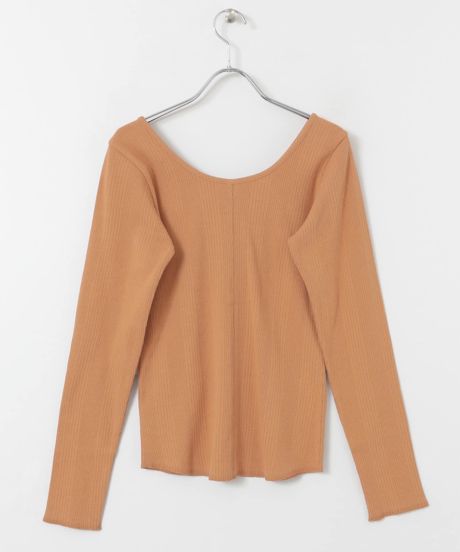  「フロントホックデザインカットソー」|Tシャツ・カットソー|