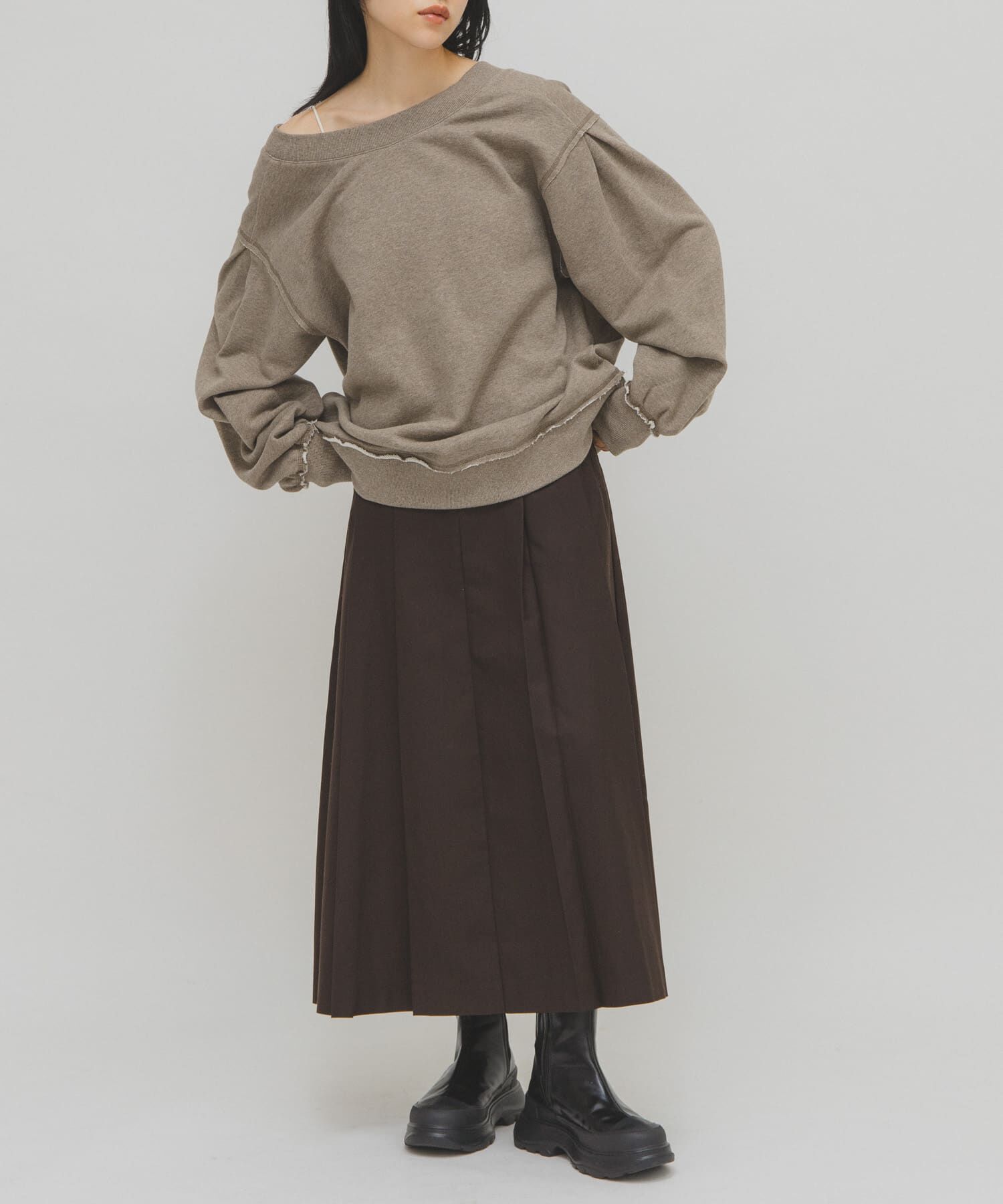  「2WAYルーズスウェット」|Tシャツ・カットソー|