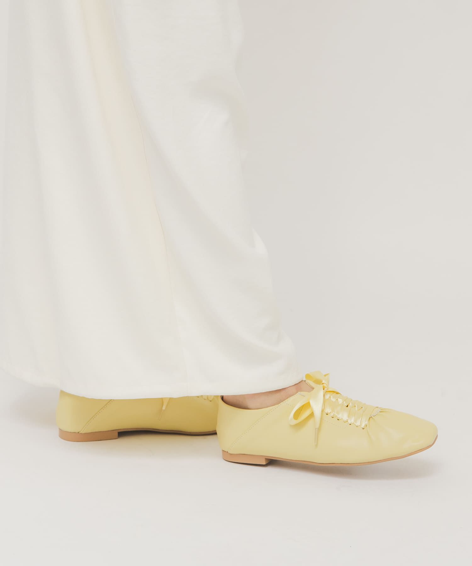  「サテンリボンギャザーシューズ」|その他|