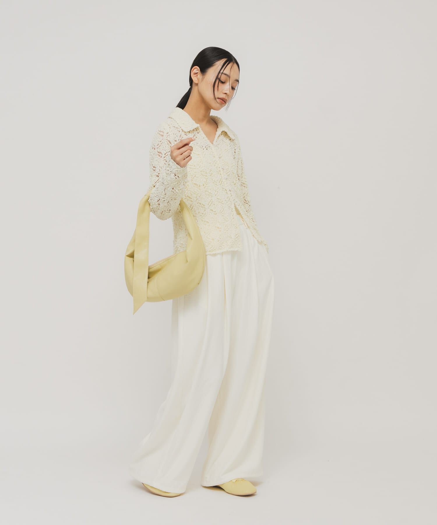  「サテンリボンギャザーシューズ」|その他|